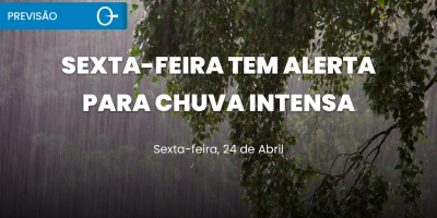Previsão do tempo: chuva volumosa no Sul e Norte, com calor e ar seco no Centro-Sul 24/04/2026