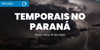 Previsão do tempo: chuva volta forte em SP e temporais aumentam no Paraná 15/05/2026