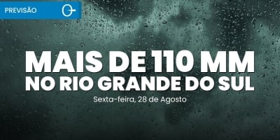 RS pode ter mais de 110 mm e temporais severos nesta sexta | Previsão do tempo 28/08/2026
