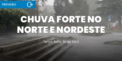 Previsão do tempo: contrastes marcam o tempo no Brasil com chuva no Norte e Nordeste 14/04/2026