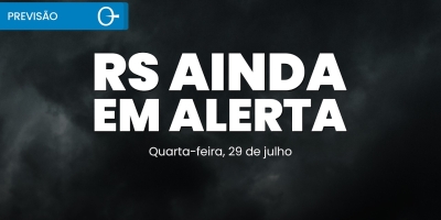 Chuva perde força no RS, mas alerta continua para transtornos | Previsão do tempo 29/07/2026