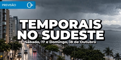 Chuva forte no Sudeste e na Bahia: veja a previsão para sábado e domingo