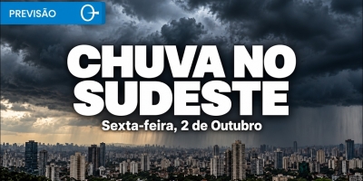 Frente fria avança e provoca chuva forte no Sudeste nesta sexta-feira