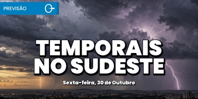 Chuva forte no Sudeste: veja as cidades em risco nesta sexta-feira