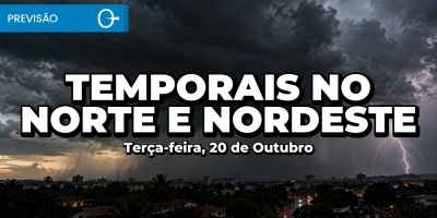 Temporais no Amazonas, Bahia, Maranhão e no Piauí.