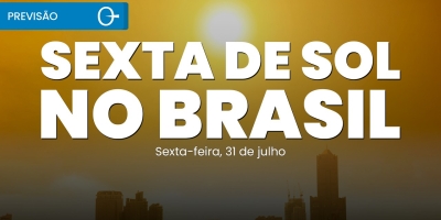 Tempo firme predomina, mas nova frente fria ameaça o Sul | Previsão do tempo 31/07/2026