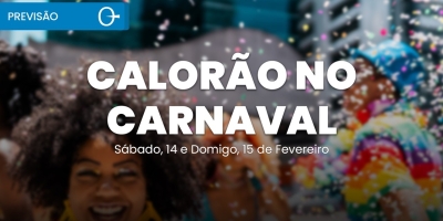 Previsão do Tempo:Carnaval com alerta de chuva forte no Sul e calor no Brasil 14 e 15/02/2026