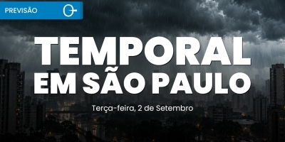 Com chuva forte em SP e frio no Sul nesta terça-feira