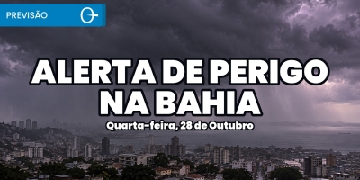 Alerta de chuva na Bahia, no Norte e no Centro-Oeste