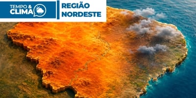 Previsão do tempo para a região Nordeste
