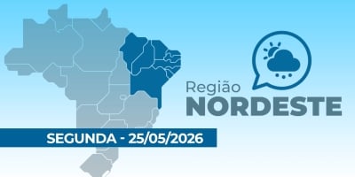 Nordeste terá chuva entre litoral e Zona da Mata e tempo seco no interior