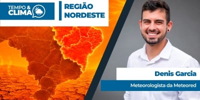 Previsão do tempo para a região NORDESTE