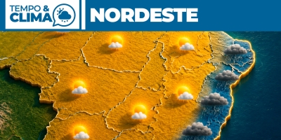 Previsão do tempo para a região Nordeste 15-07-2026