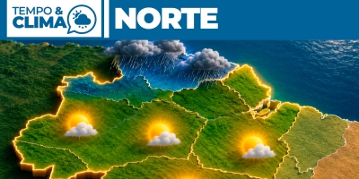 Previsão do tempo para a região Norte 15-07-2026