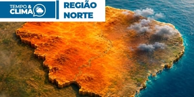 Previsão do tempo para a região Norte - 03-07-2026