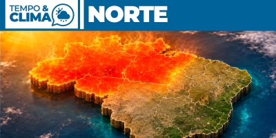 Previsão do tempo para a região norte - 08-07-2026