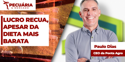 Menor eficiência produtiva tira lucro do confinamento no Centro-Oeste, apesar da dieta mais barata
