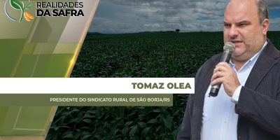 São Borja/RS acumulou 400 mm de chuva e poucas horas de Sol, que impactaram início da safra de inverno