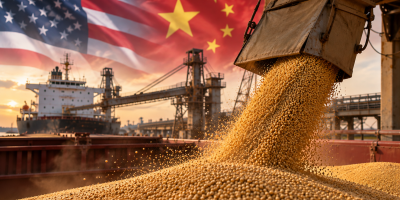 Soja despenca mais de 20 pontos em Chicago após China manter grão americano fora de corte de tarifas