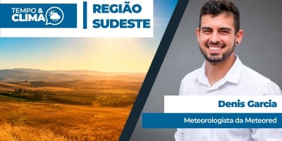Previsão do tempo para a região  SUDESTE