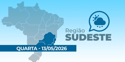 PREVSÃO SUDESTE 13/05/2026