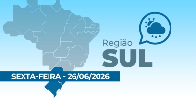 Veja a previsão do tempo para a região Sul