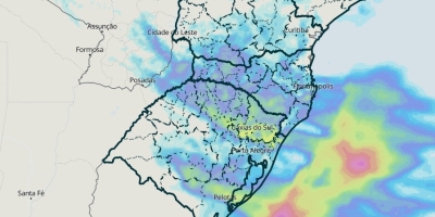 Sul do Brasil terá início de semana chuvoso e retorno do tempo seco a partir de quarta