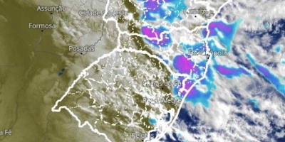 Temporais com granizo atingem o Sul e chuva segue nos próximos dias