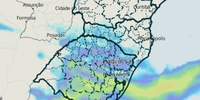 Ciclone traz chuva, temporais e risco de granizo para o Sul