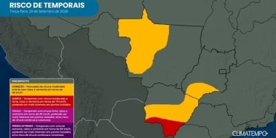 Temporais voltam a ganhar força em Mato Grosso do Sul