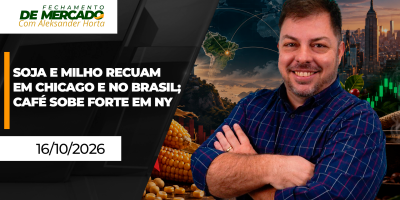 FECHAMENTO DE MERCADO - Soja e milho recuam em Chicago e no Brasil; café sobe forte em NY