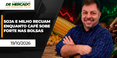 FECHAMENTO DO MERCADO - Soja e milho recuam enquanto café tem mais uma rodada de alta nas bolsas
