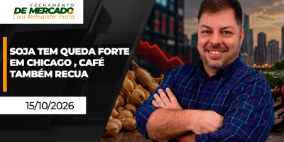 FECHAMENTO DE MERCADO - Soja tem queda forte em Chicago , café também recua