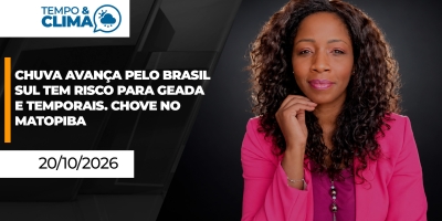 Frio e geadas dão lugar à volta da chuva e ao risco de temporais no Sul