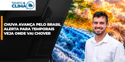 Chuva avança sobre áreas agrícolas, com risco de temporais; veja onde vai chover