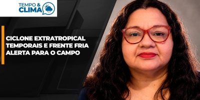 Frente fria avança com temporais e derruba temperaturas no Sul e Sudeste
