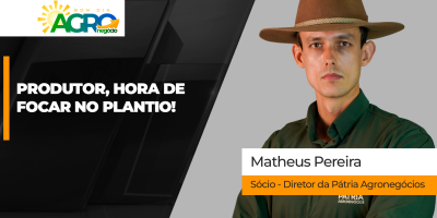 Produtor tem de concentrar atenção ao plantio da soja e ao clima; mercado está pressionado
