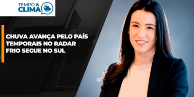 Chuva avança pelo país e mantém alerta para temporais nesta segunda-feira