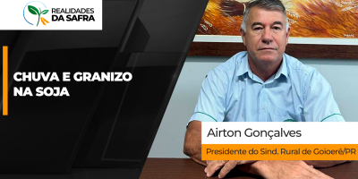 Chuvas intensas e granizo paralisaram plantio da soja em Goierê/PR