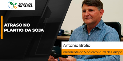 Plantio de soja segue atrasado em partes de Campo Novo do Parecis/MT e ameaça área de milho safrinha
