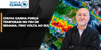 Chuva ganha força e temporais mudam o cenário do fim de semana