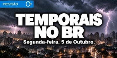 Chuva forte volta ao Sul e semana começa com temporais em várias regiões do Brasil