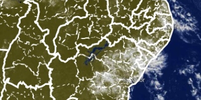 Interior do Nordeste continua seco, enquanto litoral mantém condições para chuva