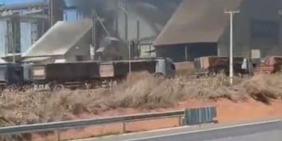 Armazém da Bunge em Sorriso/MT é atingido por incêndio de grandes proporções