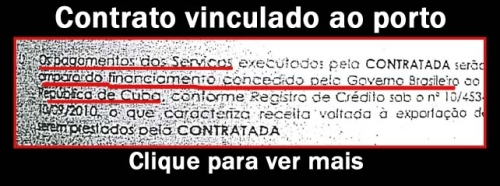 Contrato vinculado ao porto