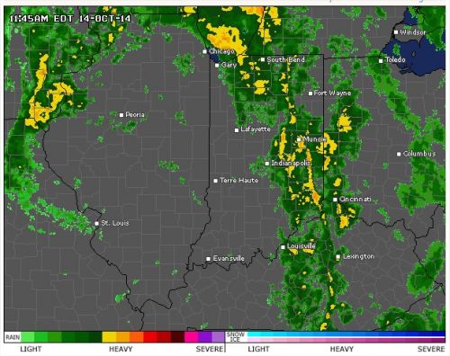 EUA Radar - 14.10.2014 - Fonte: AccuWeather