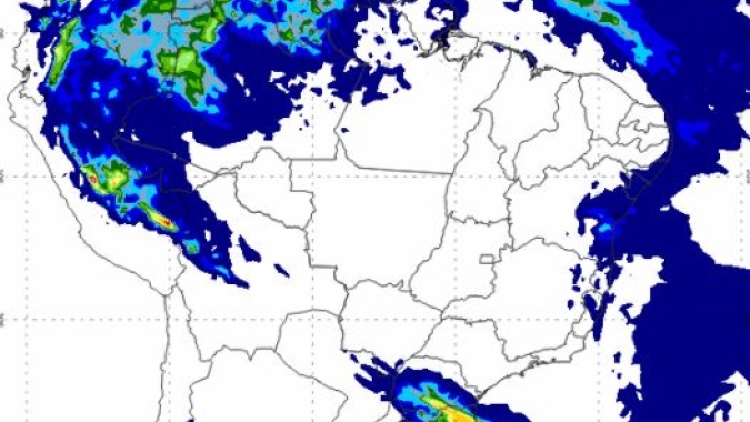Clima: Frente fria avança para SC e PR, enquanto Centro-Oeste pode chegar a 39 graus nesta 5ª