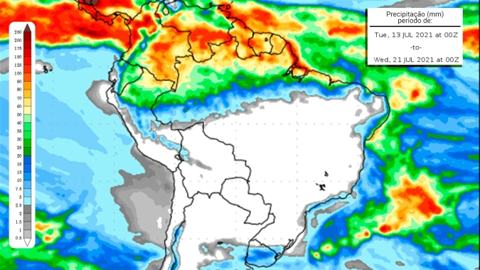 Clima frio deve seguir ao longo de toda semana na faixa leste do Brasil do Sul até o Nordeste , mas risco de geadas diminui