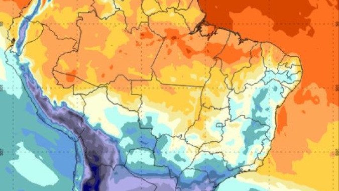 Clima frio: Frente fria avança e derruba as temperaturas no Centro-Oeste e Sudeste do Brasil