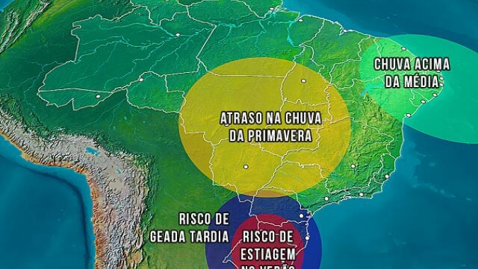Climatempo: La Niña deve ter pico a partir de outubro e trazer riscos para o Sul, Centro-Oeste e Nordeste